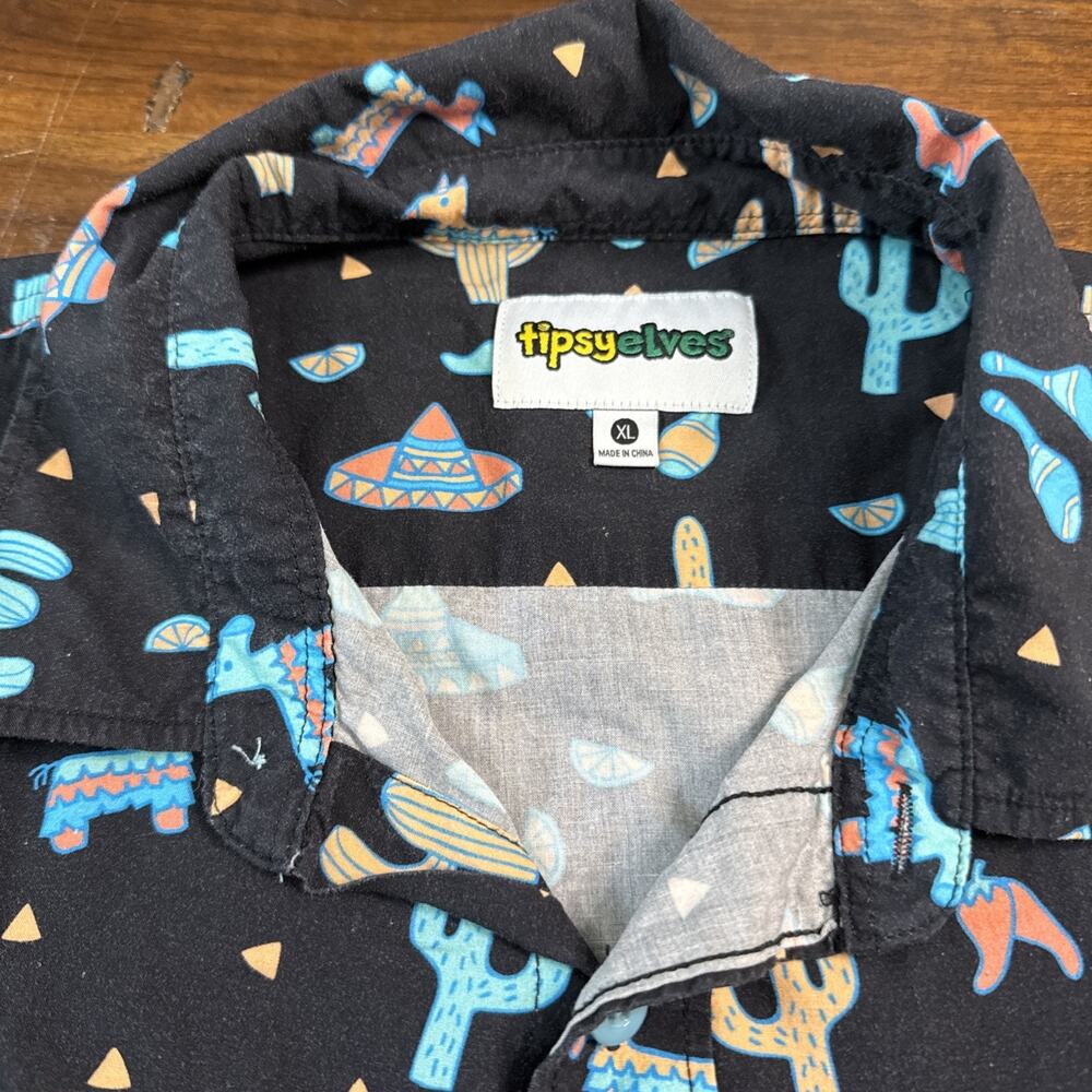 Tipsy Elves size XL button down Fiesta shirt - Picture 2 of 3